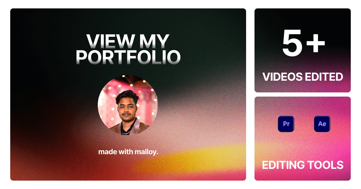 Vinit | Video Editor Portfolio
