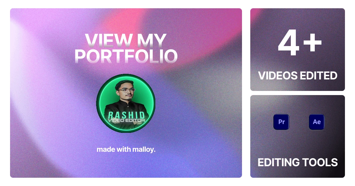 RASHID ALI | Video Editor Portfolio