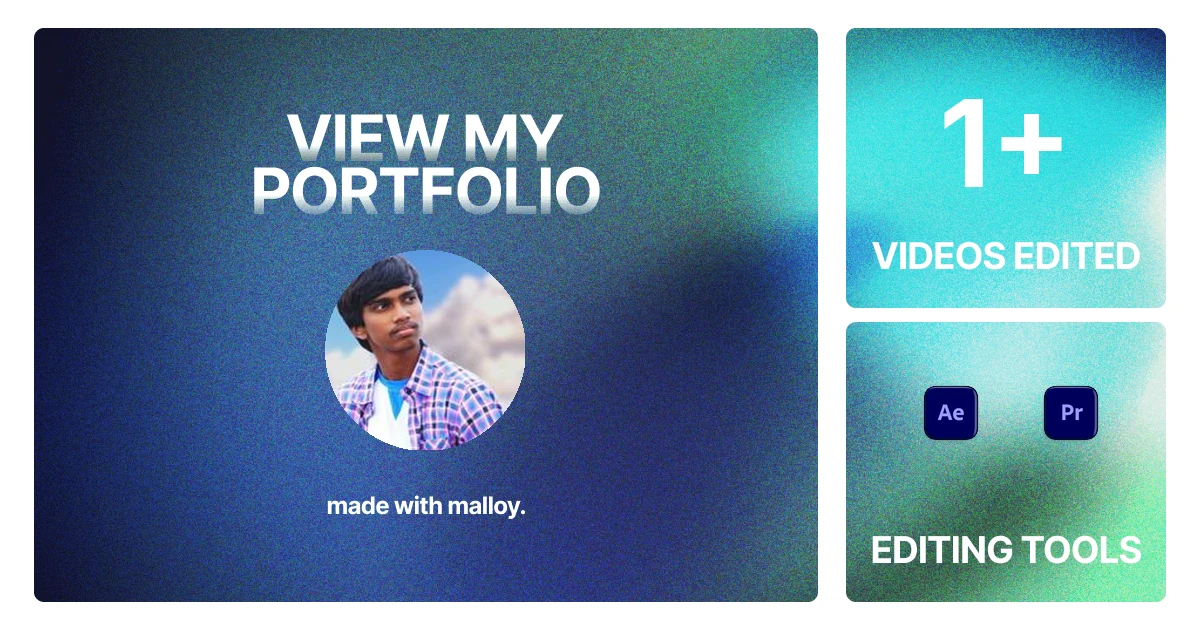 Sai Ram | Video Editor Portfolio