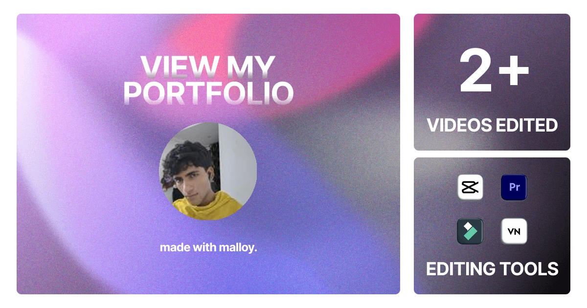 Verse(sanidhya) | Video Editor Portfolio