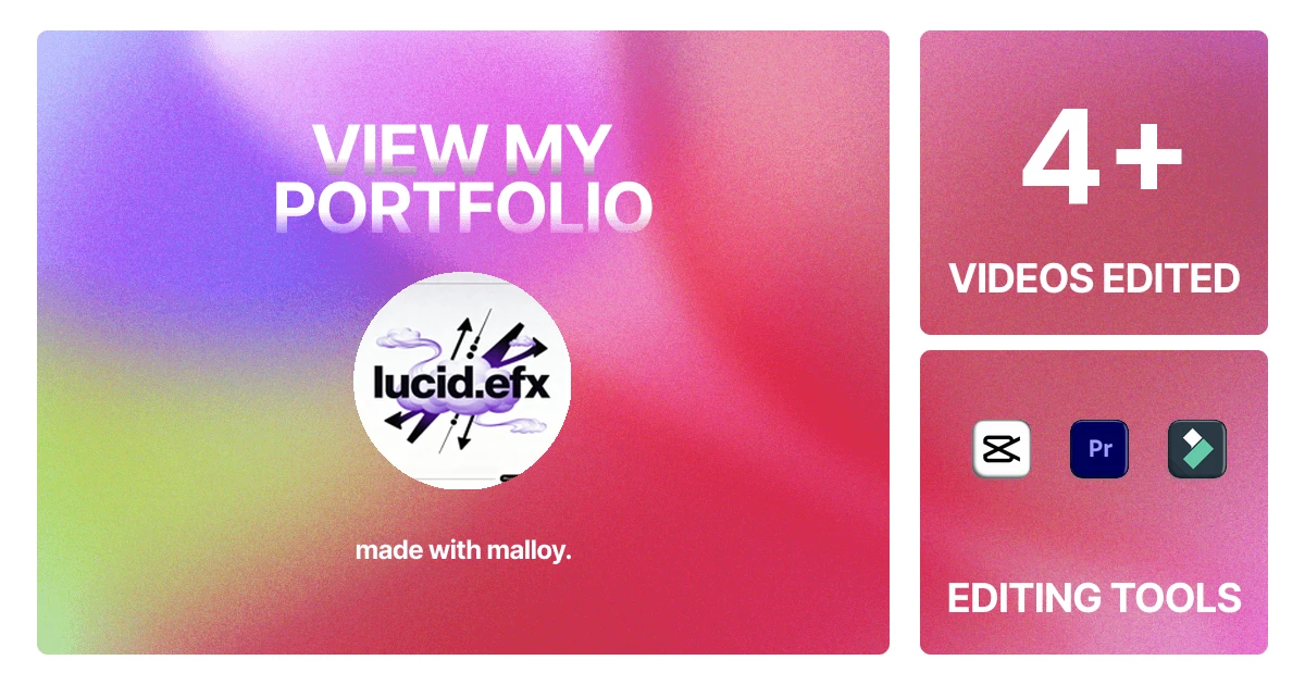 Lucid | Video Editor Portfolio