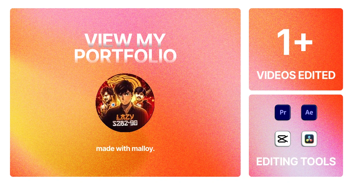 Prakash | Video Editor Portfolio
